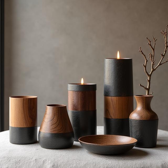 Accesorios de madera y metal